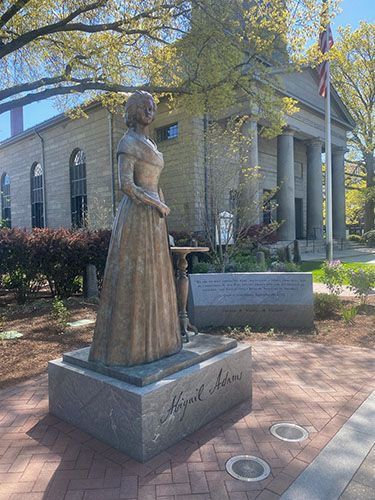 Chiropractic Quincy MA Abigail Adams Statue